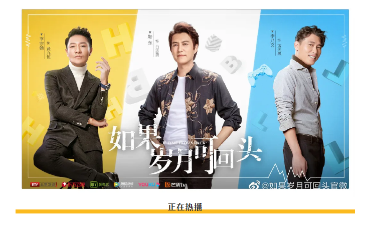 電視劇《如果歲月可回頭》正在熱播